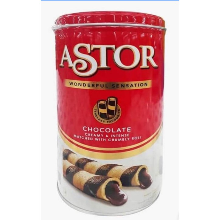 Bánh quế Astor 330g lon thiết