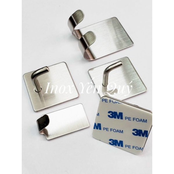 Móc Inox 304 Dán Tường - KHỐNG KHOAN - SIÊU DÍNH - SIÊU CHỐNG NƯỚC - BỀN BỈ
