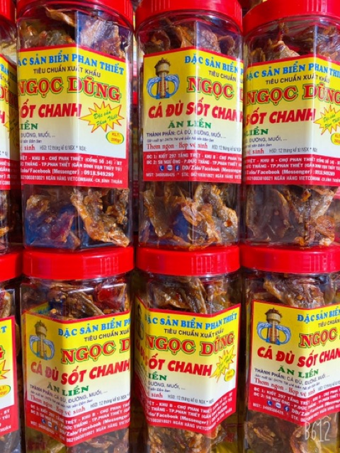 Cá Đù Sốt Chanh ( ăn liền ) là món ăn ngon của Shop Đặc Sản Biển Phan Thiết NGỌC DŨNG; Hộp 200 gram. HSD 12 tháng