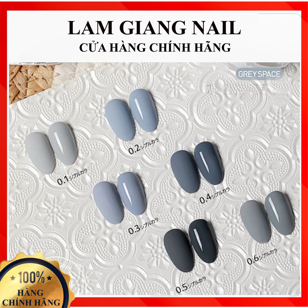 Sơn gel AS xám HA 6 màu lẻ chai 15ml, hàng chính hãng