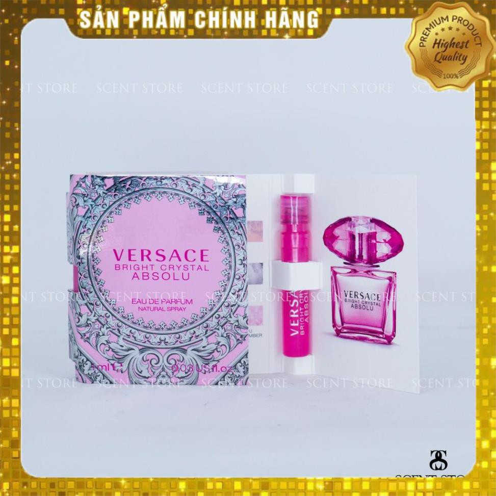 [Xịn Xò] Scentstorevn - Vial chính hãng nước hoa Versace Bright Crystal Absolu [1ml][sale99]