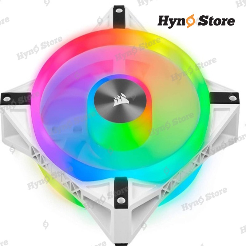 Kit 3 fan Corsair QL120 ARGB WHITE kèm Node core Tản nhiệt nước custom Hyno Store