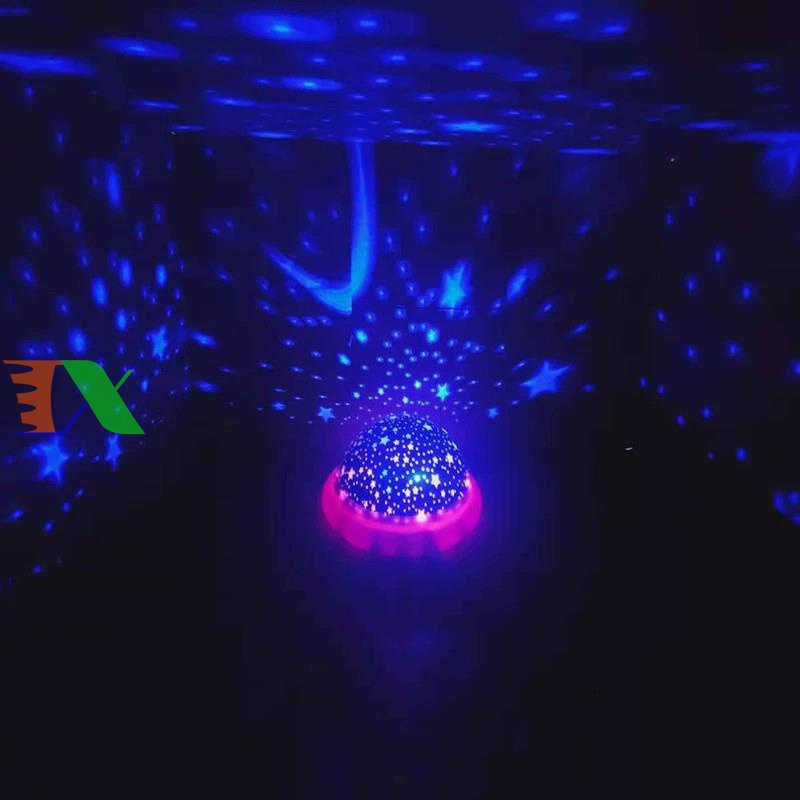 Đèn ngủ chiếu Trăng Sao 3D MS-05, Đèn trang trí cho bé, Đèn phòng ngủ gia đình Star Master