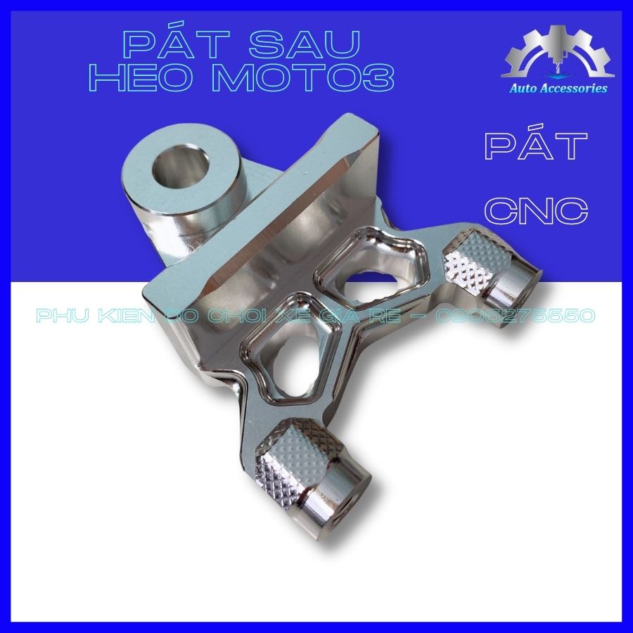 Pát Sau Exciter Ex150 Ex135 Raider Satria Sonic Winner - Pát CNC gắn đĩa Zin Heo 2 piston Moto3 - CNC tỷ mỉ Sắc Xảo