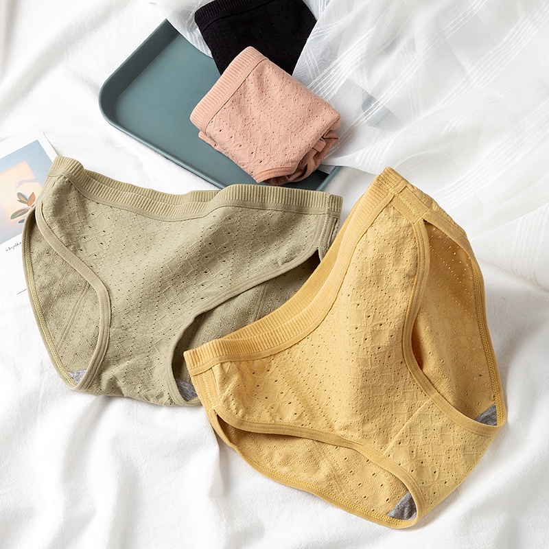 Quần Lót 100% Cotton Thoáng Khí Cho Nữ