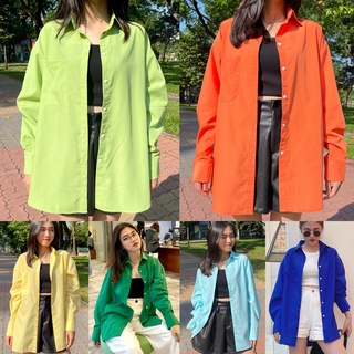 Áo Sơ Mi Màu Trend 2022 Oversize HOO DESIGN