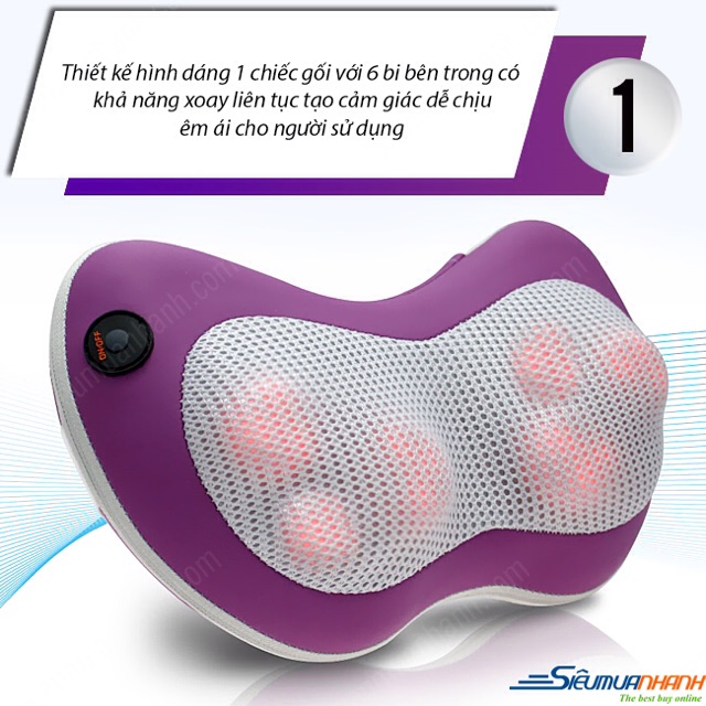 Gối masage hồng ngoại