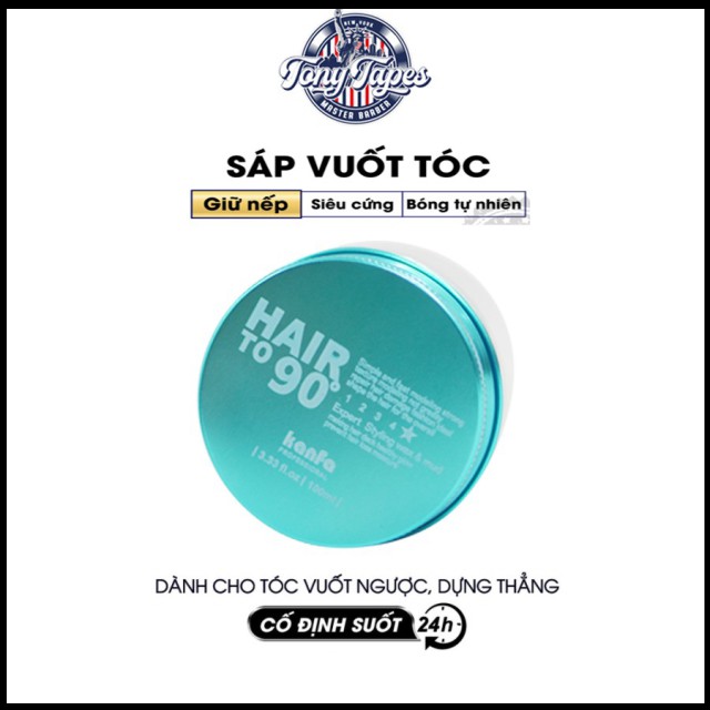 Sáp Vuốt Tóc Nữ Hairto90 Kanfa 80G ( giữ nếp 12-14h) giả uốn, uốn, tóc mai, tomboy | keo &amp; wax vuốt tóc | november