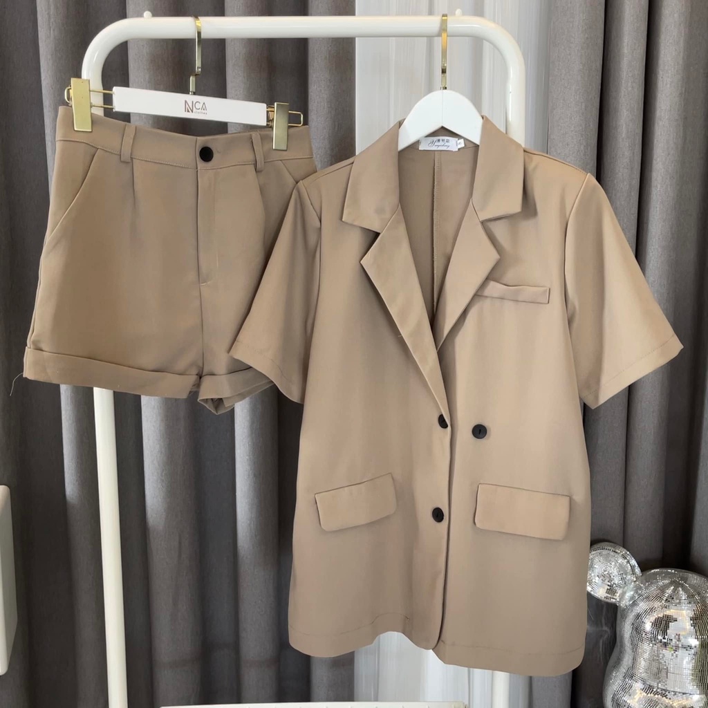 Áo vest nữ công sở tay ngắn, Quần short nữ nhiều màu phong cách hàn quốc ( A2 )