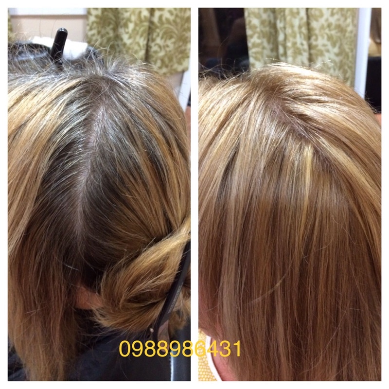 Thuốc Nhuộm Phủ Bạc Màu Nâu Vàng Sáng Light Brown Jichung Korea Hair Dye Cream Cover Grey