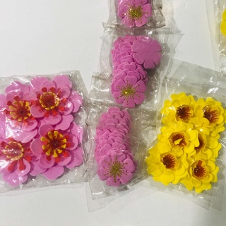 Set hoa mai, hoa đào moose dẻo dán tết 2024