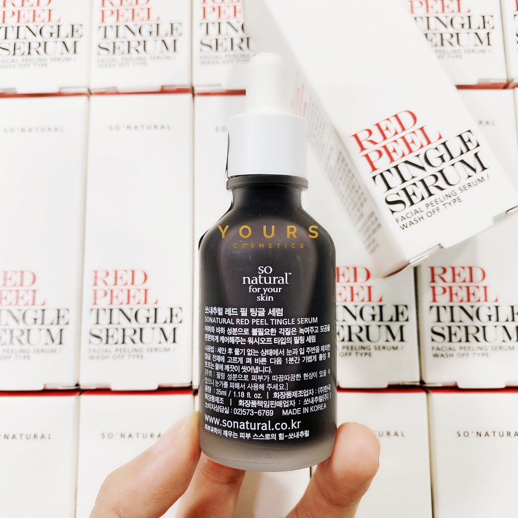 [Auth Hàn] Serum Red Peel Thay Da Sinh Học So Natural - Tinh Chất Tái Tạo Da Red Peel