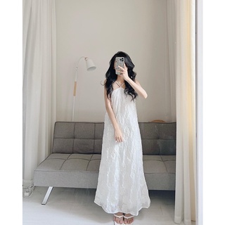 Váy yếm gấm dáng dài Samhyewear