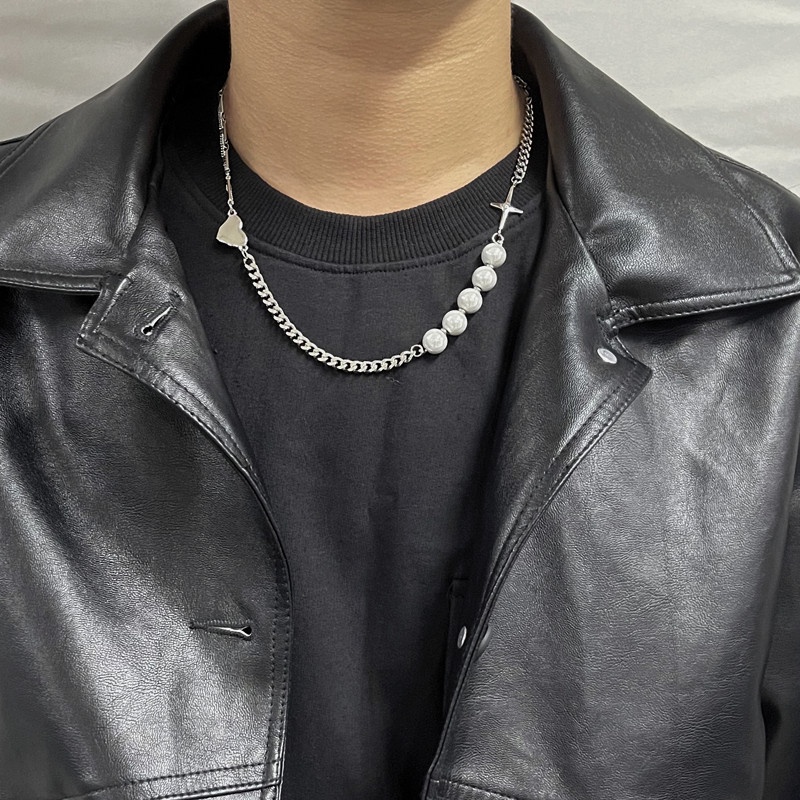 Vòng cổ Đính Ngọc Trai Phản Quang Phong Cách Thời Trang Âu Mỹ