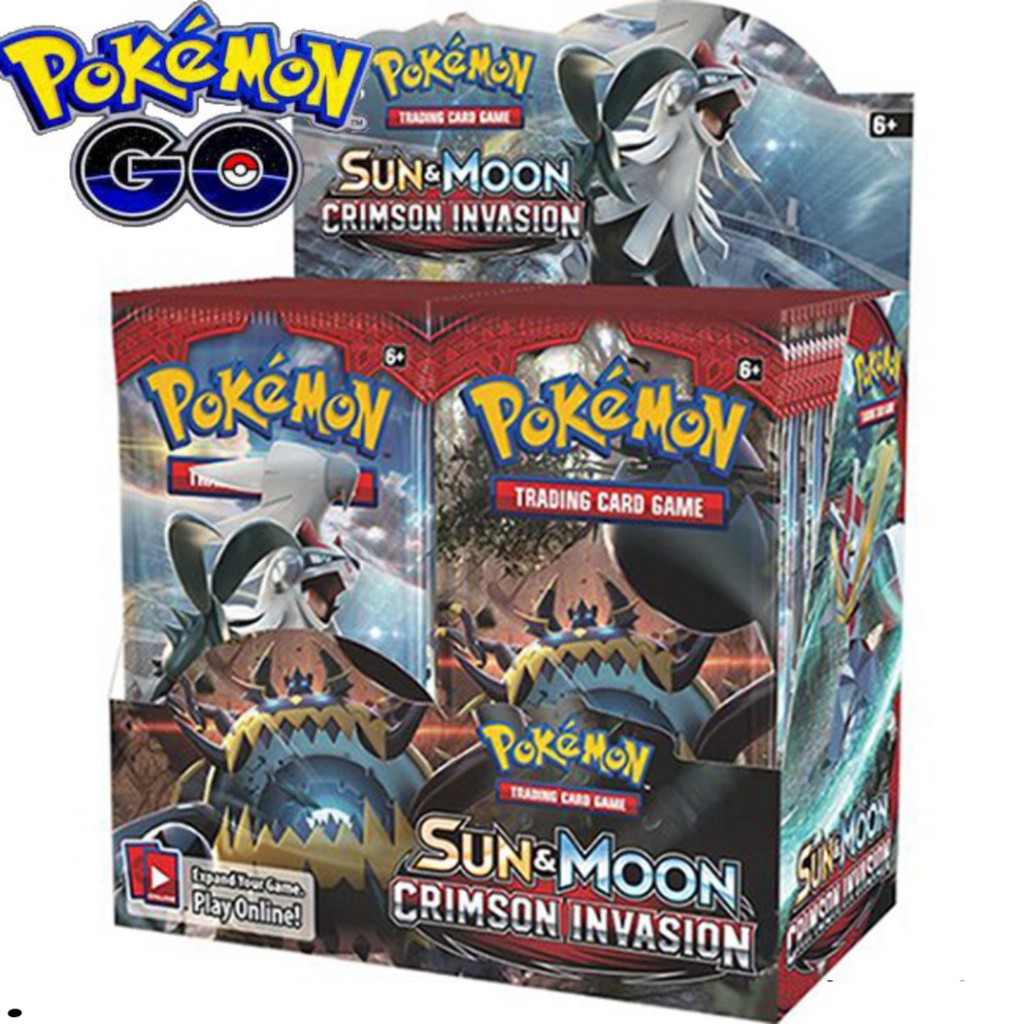 Bộ Thẻ Bài pookemon 324 Thẻ Trading Card Game Pokémon Sun&Moon Crimson Invasion TCG Sưu Tập Cao Cấp