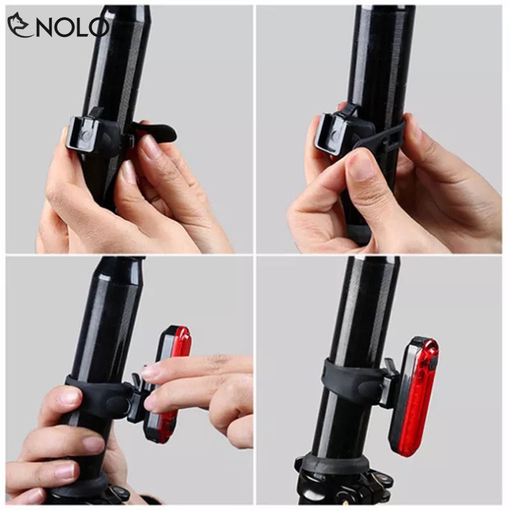 Đèn Pin Sạc Mini Gắn Hậu Cốt Yên Xe Đạp Cảnh Báo WestBiking Volcano Nhiều Chế Độ Sáng Đạt Chuẩn Chống Nước IPX4