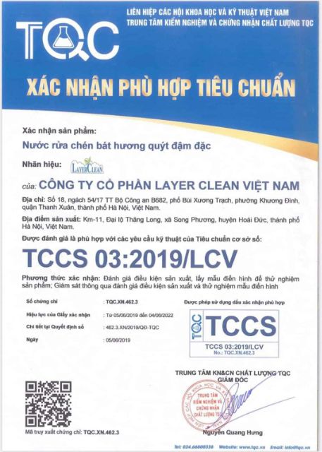 Combo 2chai rửa bát hữu cơ Layer Clean hương hồng+ hương quế 800ml