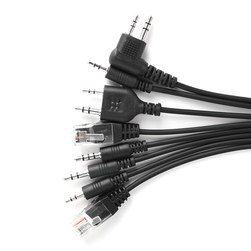 Dây Cáp USB Lập Trình 8 Trong 1 Cho Motorola ICOM Kenwood Baofeng YAESU PUXING WEIERWEI HYT