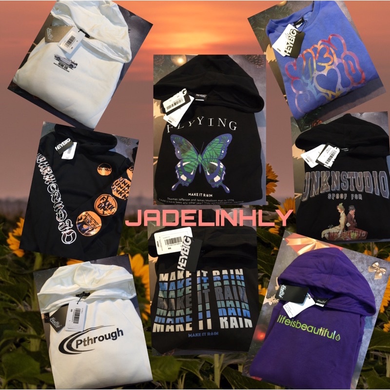 Áo hoodie và sweater heybig sale (có sẵn) hsl limited edition six