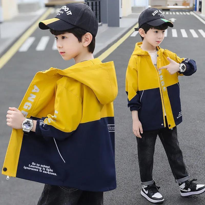 Áo Khoác Gió Cỡ Lớn Phong Cách Hàn Quốc Thời Trang Xuân Thu 2022 Cho Bé Trai