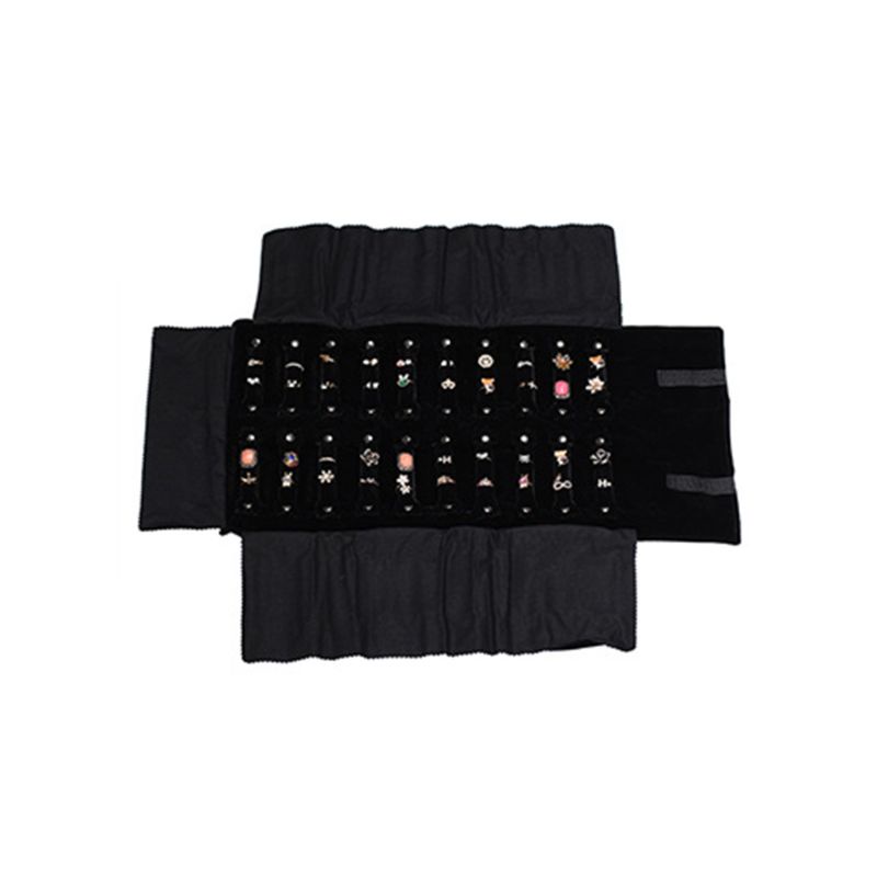 Flgo Túi Cuộn Tròn Lớn Đựng Trang Sức Vòng Tay Vòng Cổ Điển Sắp Xếp Gọn Gàng Cho Nữ Khi Đi Du