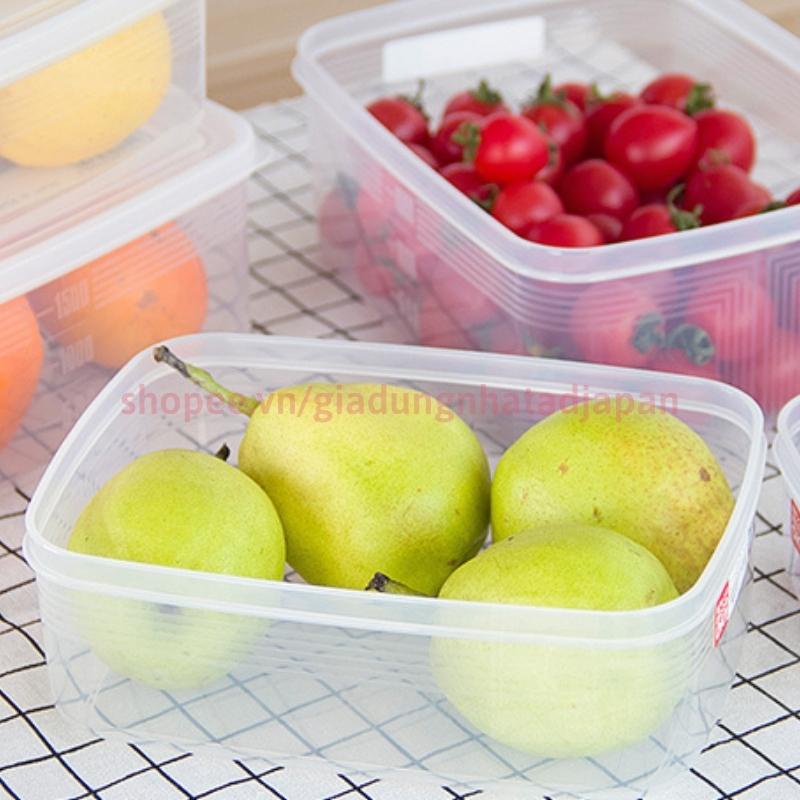 Hộp đựng thực phẩm các cỡ 3L, 2L nhựa PP cao cấp trữ đông trong tủ lạnh, dùng được trong lò vi sóng Nhật Bản AD06