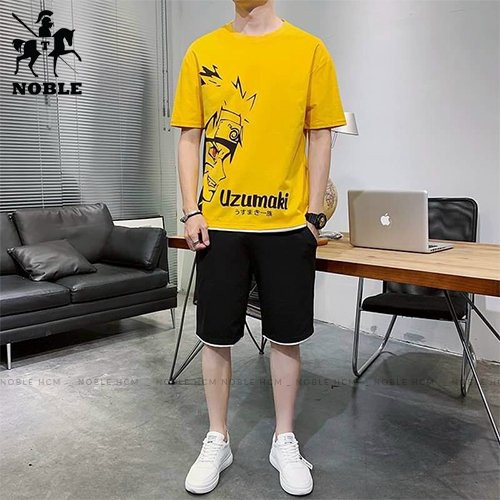 [Freeship] Set đồ nam UZUMAKI thời trang Noble TP18