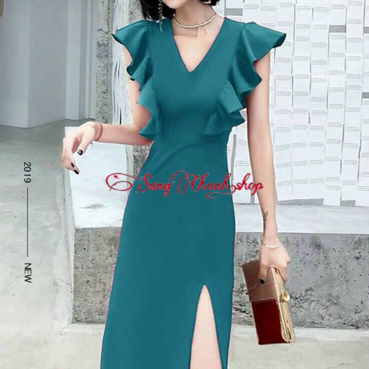 Đầm Sang Chảnh Hút Hồn | Đầm Ôm Phối Bèo Cánh Tiên Mẫu Hot 2020 Trend 2020 | BigBuy360 - bigbuy360.vn