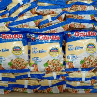 Combo 10 gói cháo gấu đỏ thịt bằm hoặc vị gà