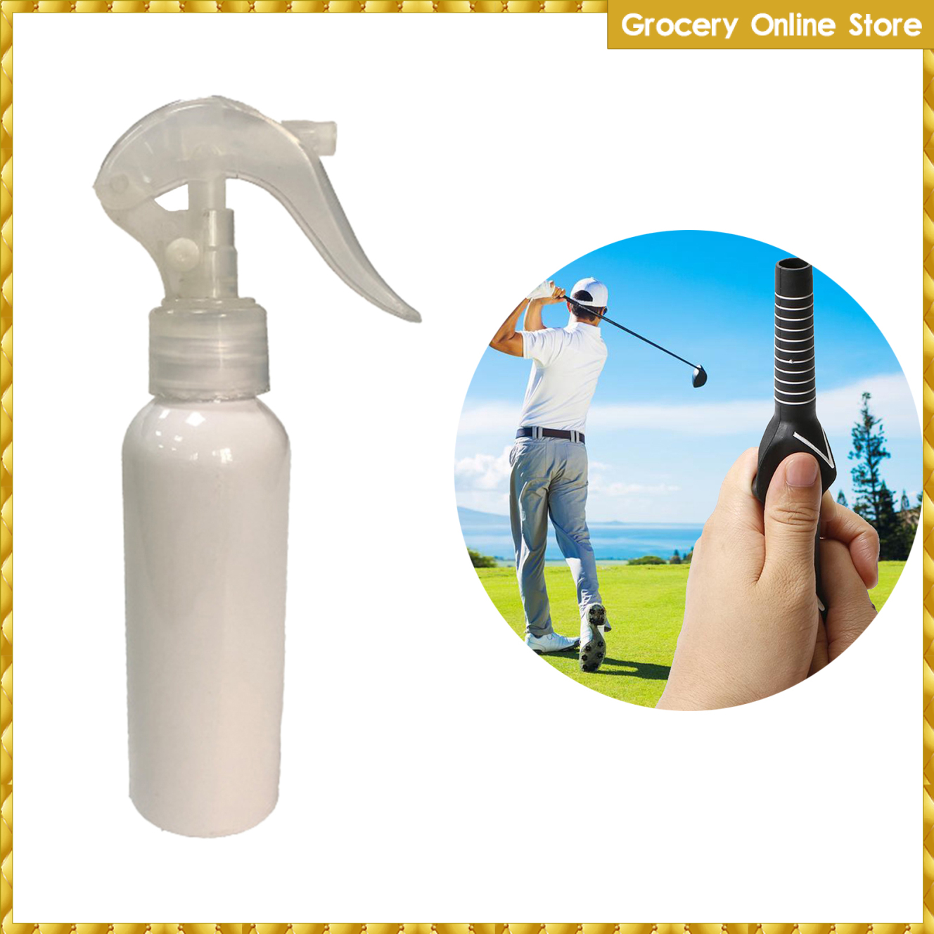 120ml/4OZ Safety Golf Grip Solvent Spraying, Safety Non-Toxic Golf Clubs Iron Driver Wood Shaft Grip Tape Remover Removal Kits Regrip Tool