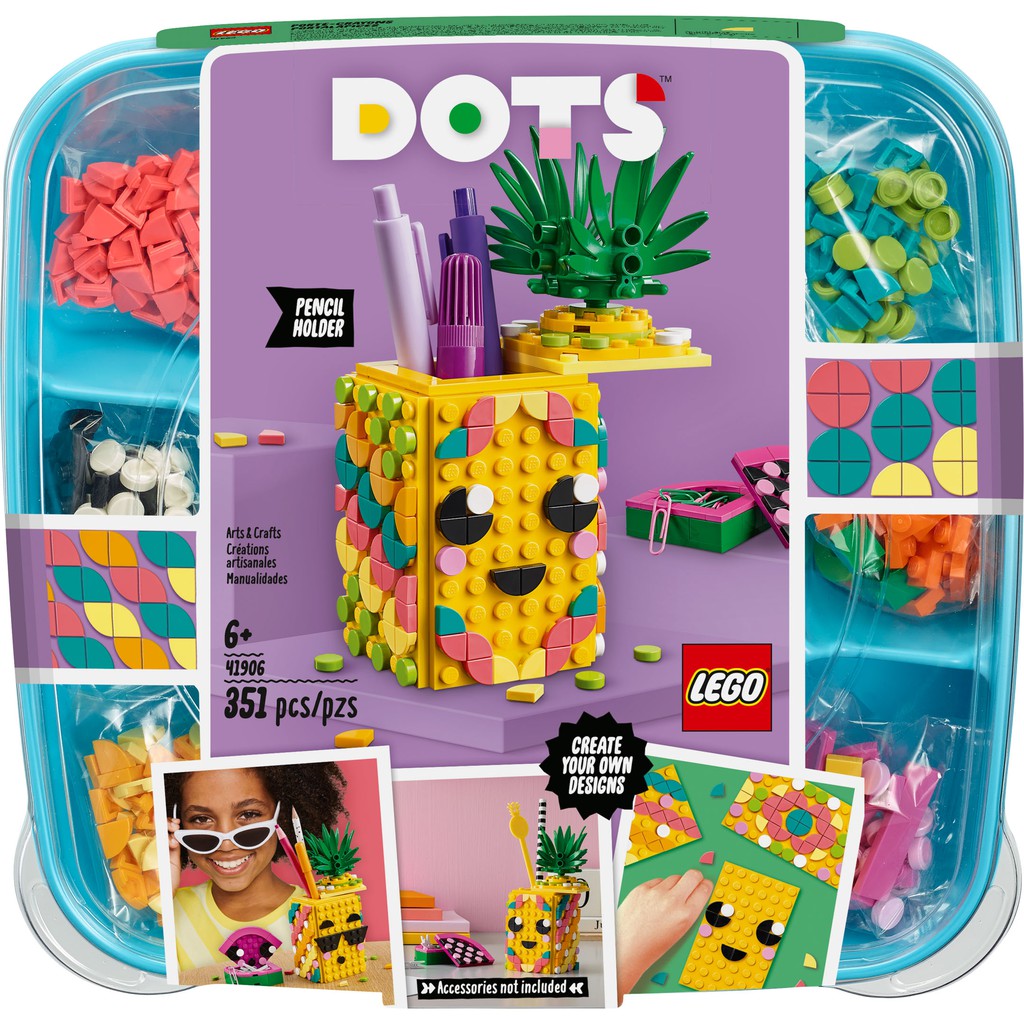 41906 LEGO Dots - Pineapple Pencil Holder - Hộp bút chì hình trái thơm