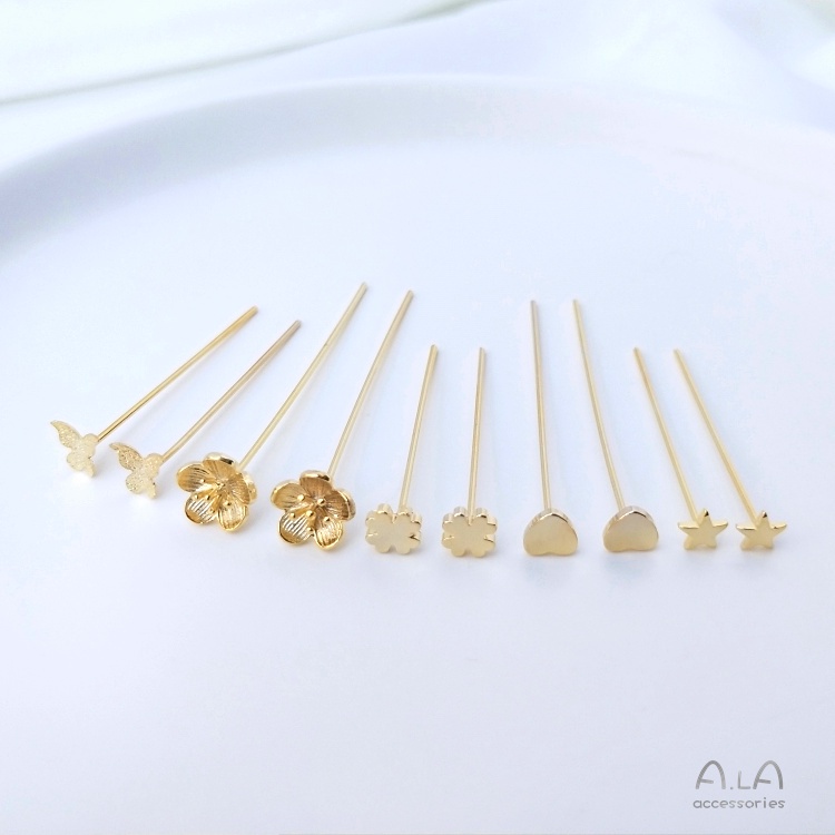 Kim Chữ T Mạ Vàng 14K Nhiều Màu Sắc