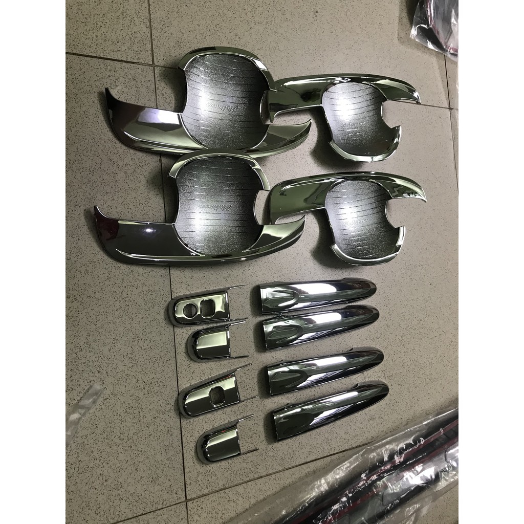 Bộ ốp tay Cửa + hõm Cửa mạ crom xe Toyota Avanza 2019-2020