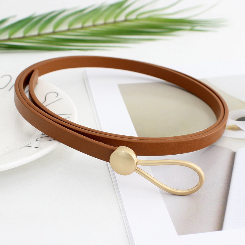 Thắt lưng Haimeikang bản mỏng thiết kế kiểu thắt nút đơn giản thời trang cho nữ