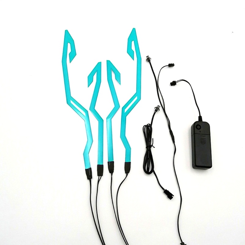 Miếng dán trang trí mũ bảo hiểm có đèn LED độc đáo