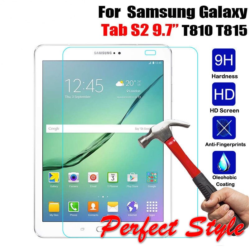 Kính Cường Lực Samsung Galaxy Tab S2 9.7 T810 T815 T813 T819 bảo vệ màn hình chống trầy xước