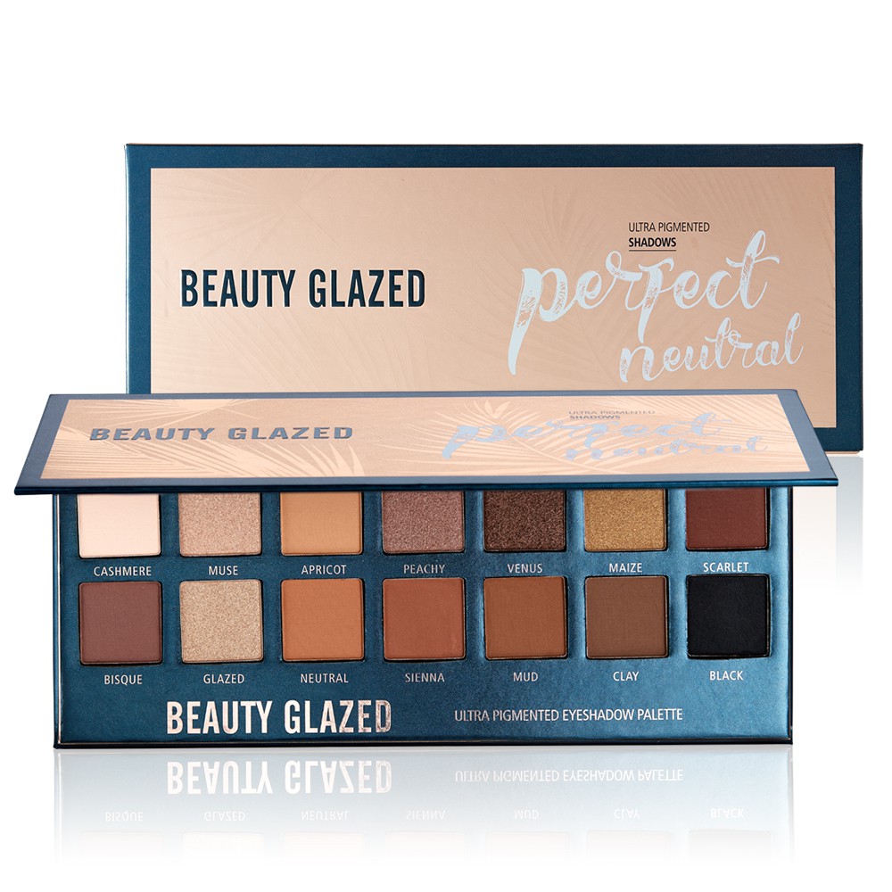 Bảng phấn mắt 14 màu trang điểm đa phong cách BEAUTY GLAZED