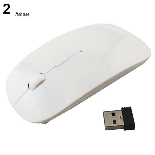Chuột quang không dây 2.4 ghz + đầu nhận usb thích hợp cho Macbook laptop pc