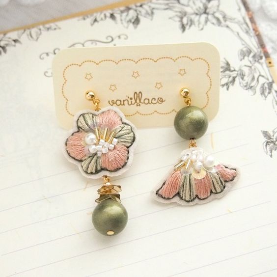 DIY TỰ LÀM BÔNG TAI PHONG CÁCH HÀN QUỐC- KIT NGUYÊN LIỆU THÊU TAY LÀM TRANG SỨC- MIE HANDMADE SHOP