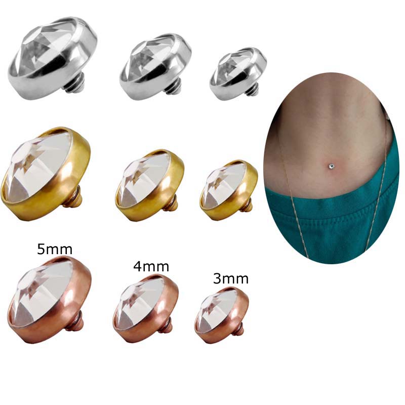 1 Phụ Kiện Trang Sức Đá Quý Chất Liệu Thép Titanium G23 3mm 4mm 5mm