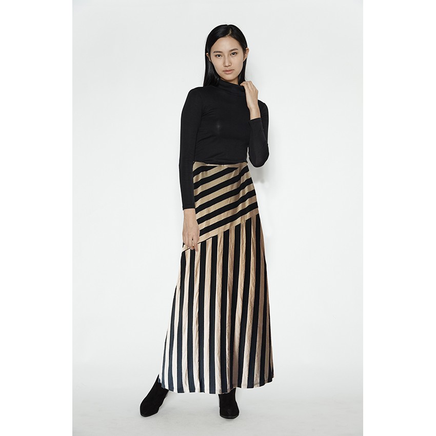 Váy maxi sọc thời trang cao cấp
