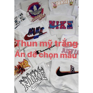 Áo Trắng Thun Mỹ Trắng Không Tì Vết ( Loại Cotton Dày ) - Mẫu (4) - dosi2do