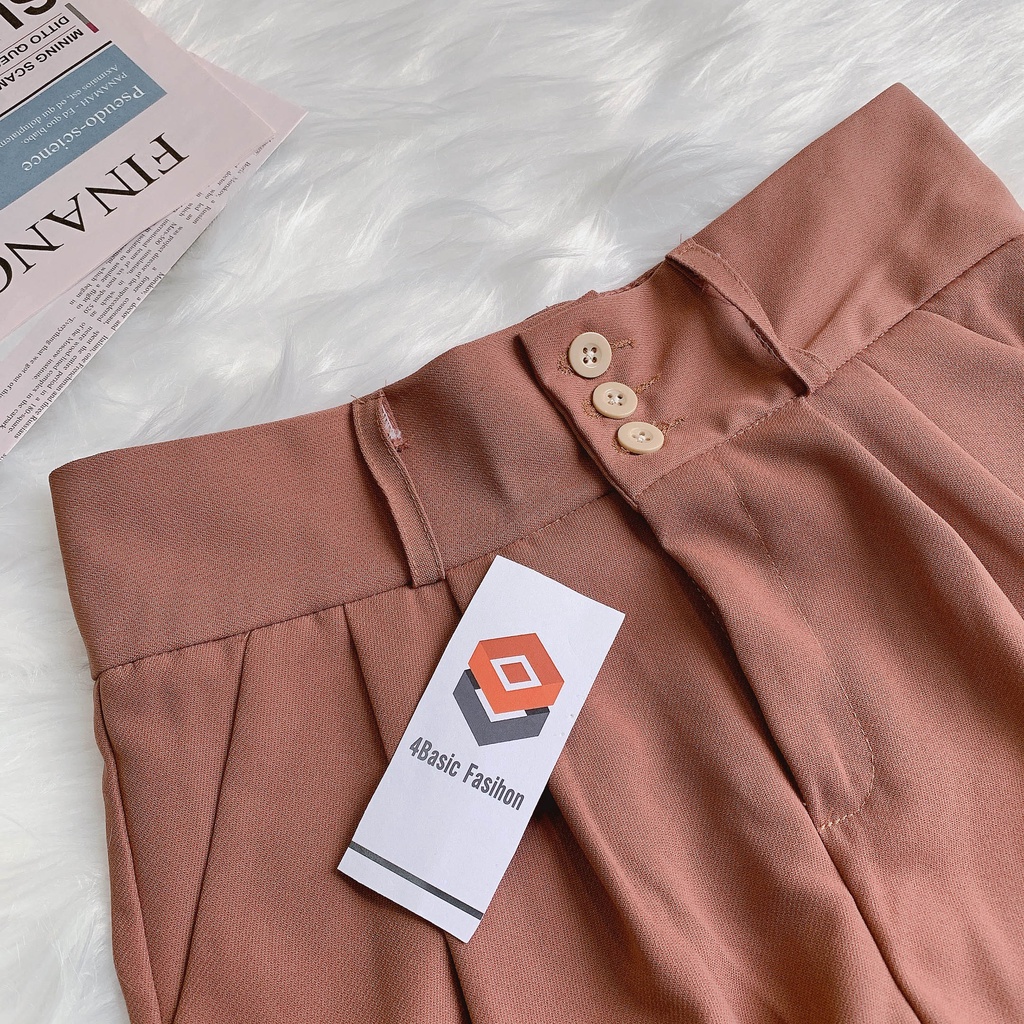 Quần baggy cạp bản to 3 khuy siêu Hot - 4BASIC -QBG03K