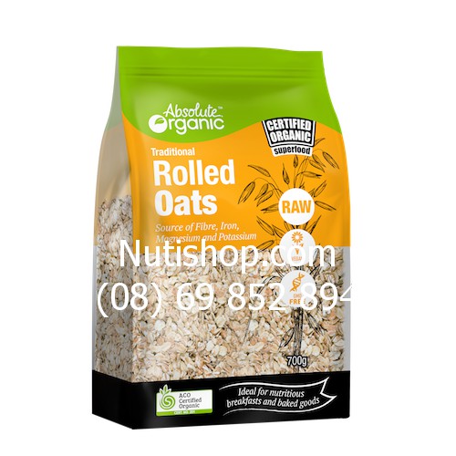 Yến mạch hữu cơ nguyên hạt cán mỏng Absolute Organic Rolled Oat (700g) | BigBuy360 - bigbuy360.vn