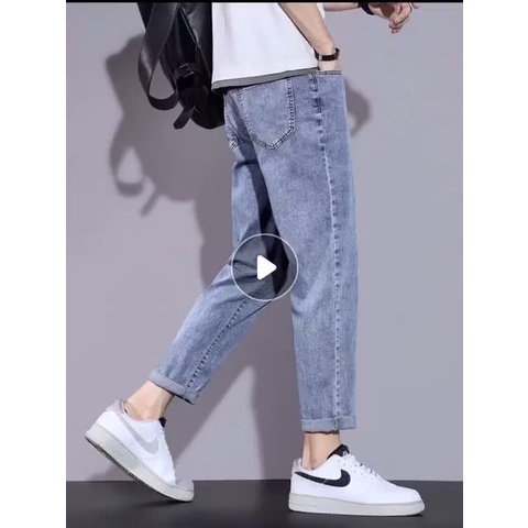 Quần jean bò baggy nam nữ ống suông rộng Unisex hàng Quảng Châu phong cách Hàn Quốc sành điệu style 2021 - HAPONO-MJ031 | WebRaoVat - webraovat.net.vn