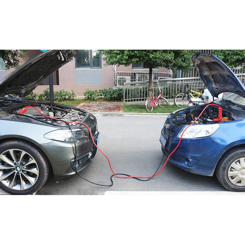 Dây câu bình Ắc Quy ô tô lõi đồng điện trở 6000Amp dùng kích điện bình ắc quy cứu hộ xe hơi