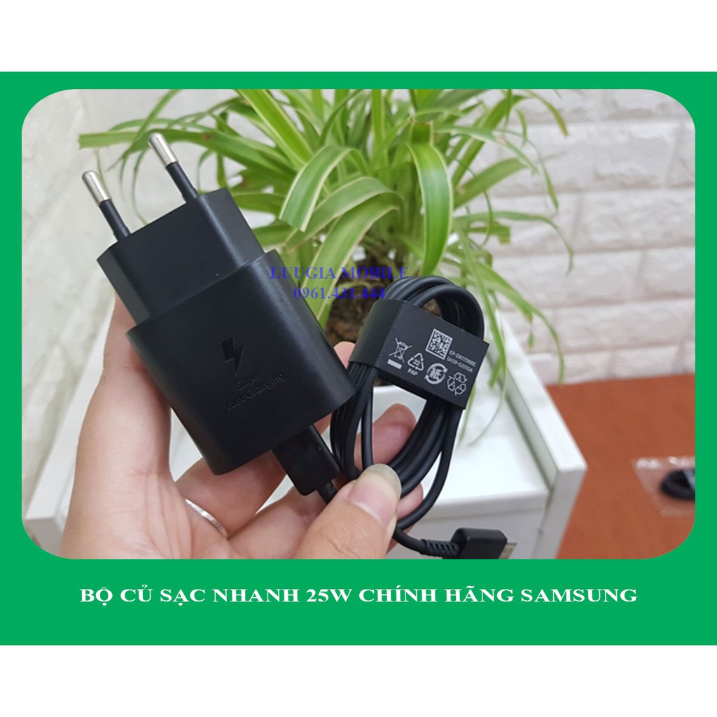 Bộ sạc Samsung S20 25W | Galaxy S20 Ultra | Galaxy S20 Plus | Galaxy S20 FE chính hãng