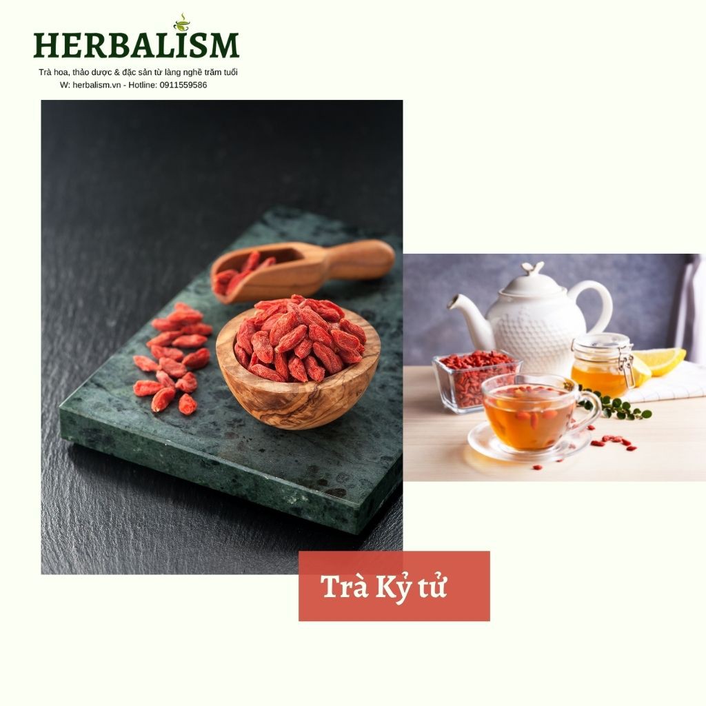 Câu Kỷ Tử Ngọt Cỡ Đại HERBALISM sấy lưu hương. Làm rượu câu kỷ tử, pha trà hoa thảo dược