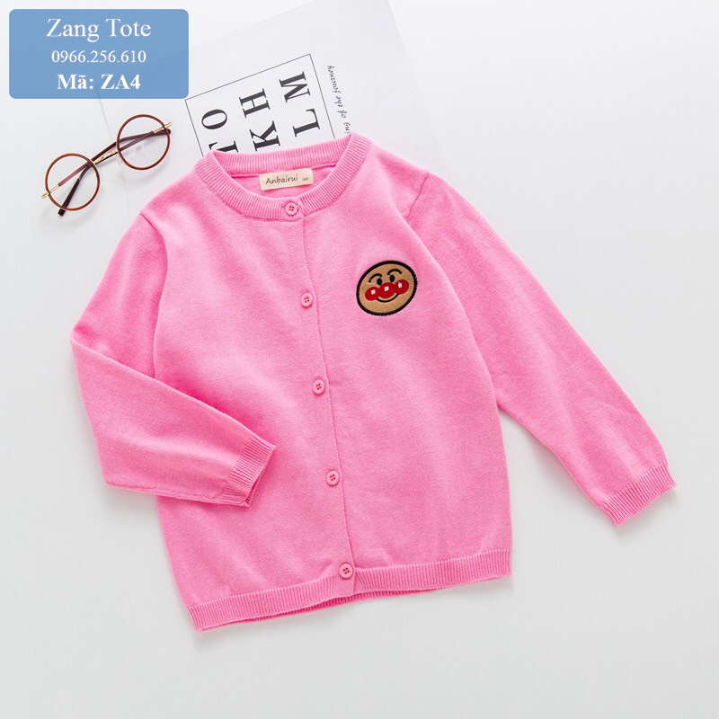 ZA4 - Áo khoác cardigan cho bé trai bé gái chất cotton da cá Hàn cao cấp - Zang Tote