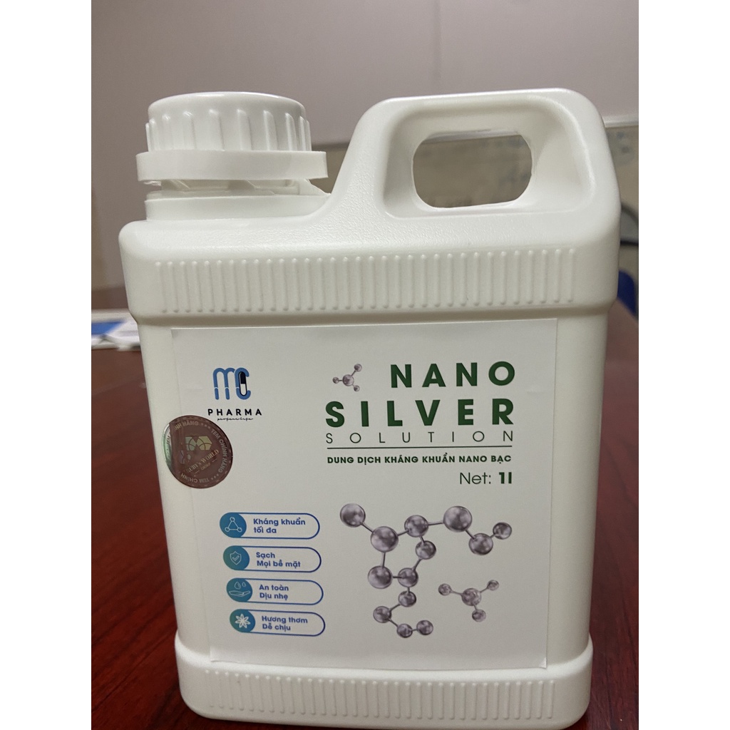 Dung dịch Nano bạc khử khuẩn MC Pharma chính hãng  dùng cho máy phun diệt khuẩn ô tô, phòng ở hiệu quả